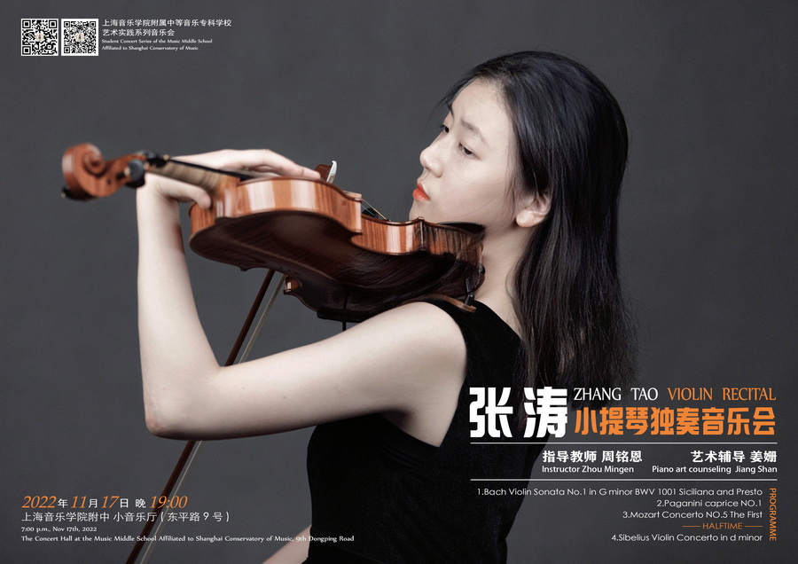 11-17 张涛小提琴独奏音乐会